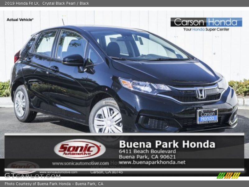 Crystal Black Pearl / Black 2019 Honda Fit LX