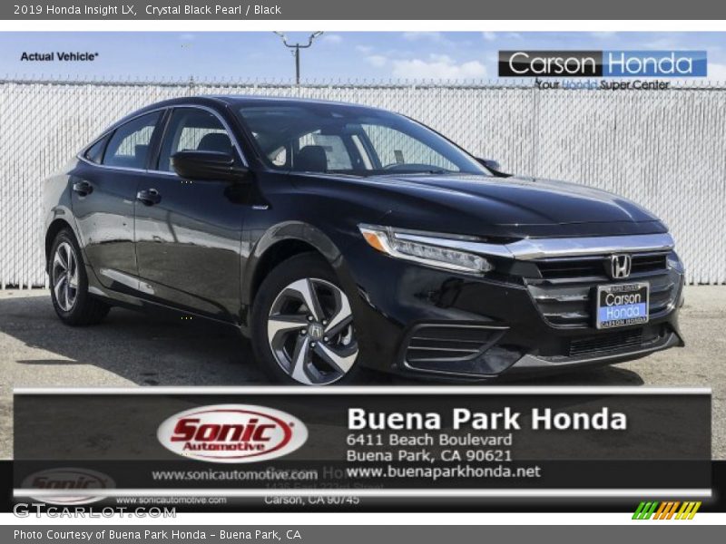 Crystal Black Pearl / Black 2019 Honda Insight LX