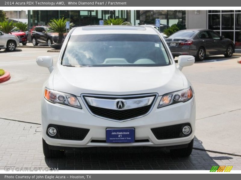 White Diamond Pearl / Parchment 2014 Acura RDX Technology AWD