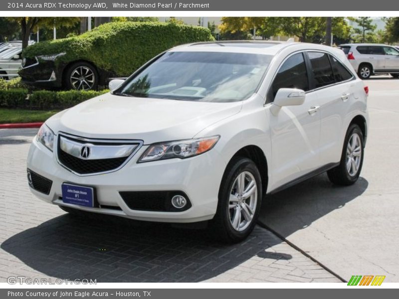 White Diamond Pearl / Parchment 2014 Acura RDX Technology AWD