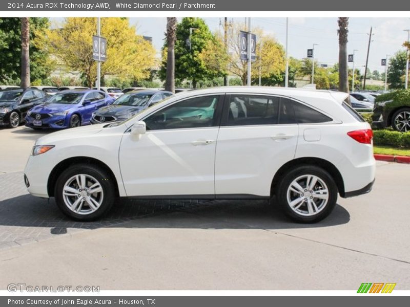 White Diamond Pearl / Parchment 2014 Acura RDX Technology AWD