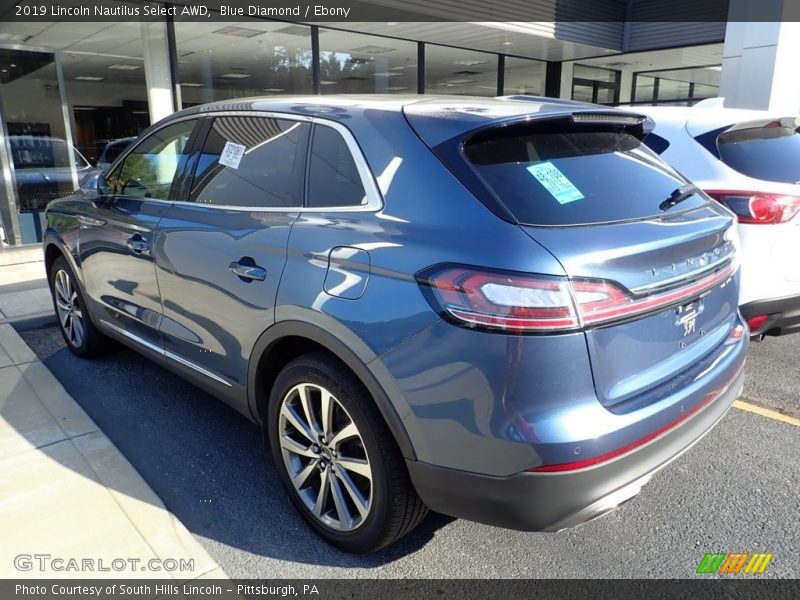 Blue Diamond / Ebony 2019 Lincoln Nautilus Select AWD