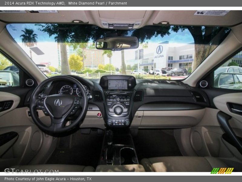 White Diamond Pearl / Parchment 2014 Acura RDX Technology AWD