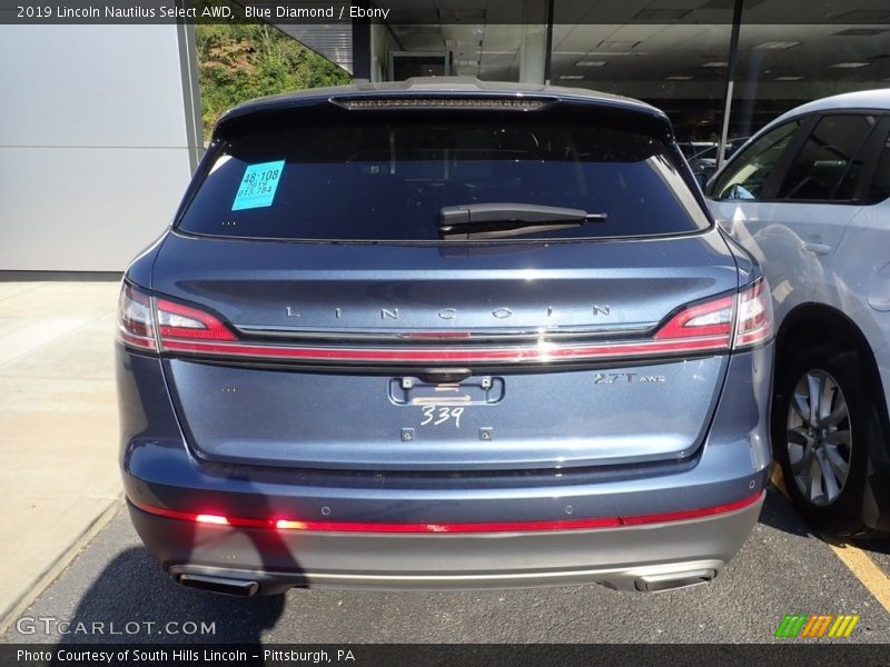 Blue Diamond / Ebony 2019 Lincoln Nautilus Select AWD