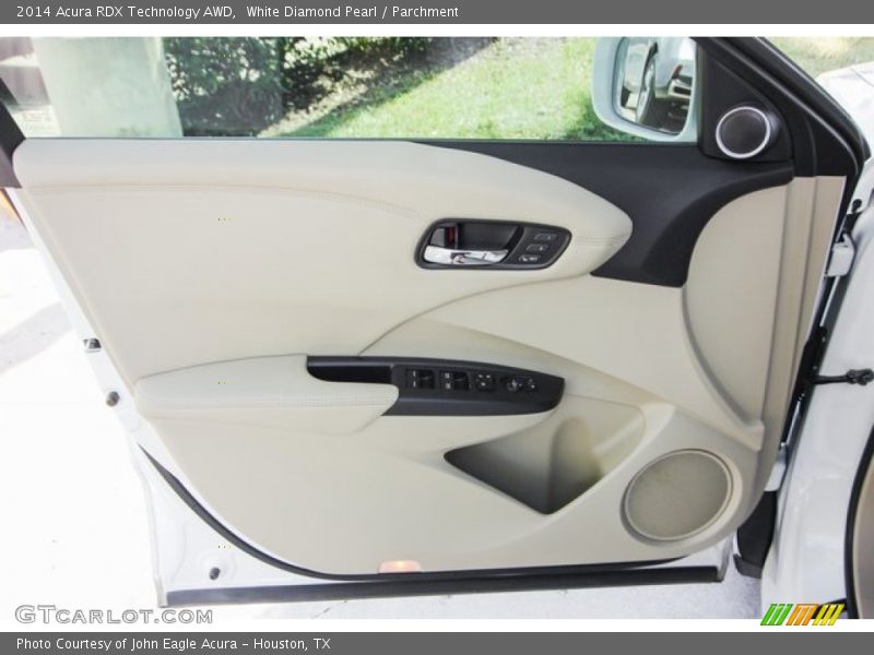 White Diamond Pearl / Parchment 2014 Acura RDX Technology AWD