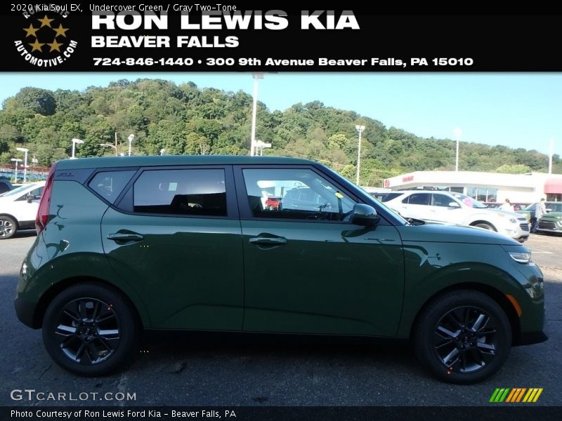 Undercover Green / Gray Two-Tone 2020 Kia Soul EX