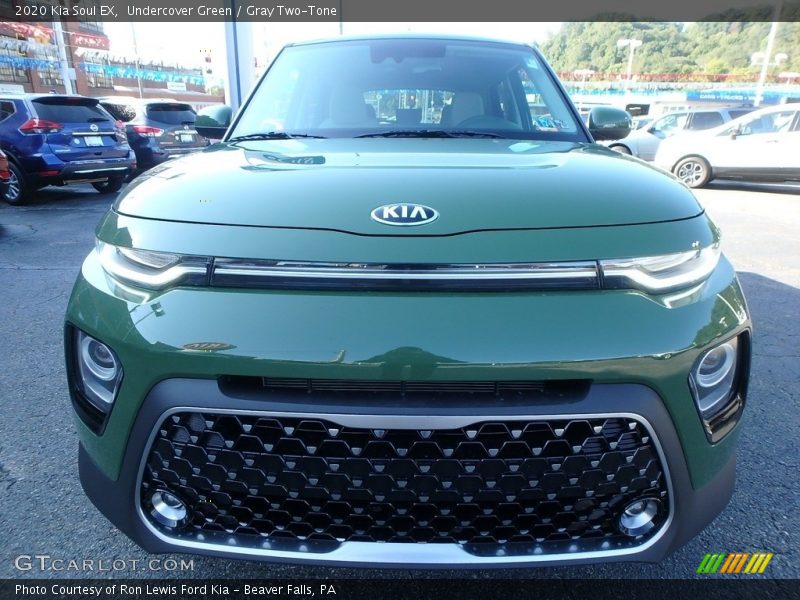 Undercover Green / Gray Two-Tone 2020 Kia Soul EX