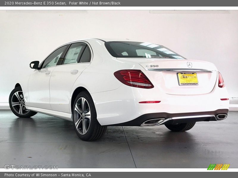 Polar White / Nut Brown/Black 2020 Mercedes-Benz E 350 Sedan