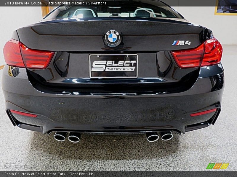 Black Sapphire Metallic / Silverstone 2018 BMW M4 Coupe