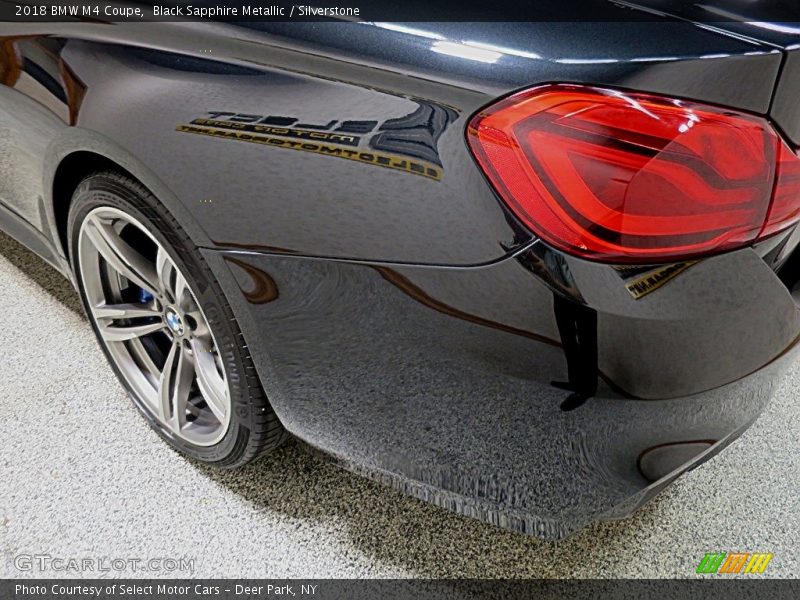 Black Sapphire Metallic / Silverstone 2018 BMW M4 Coupe