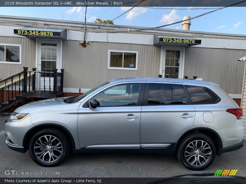 Alloy Silver Metallic / Black 2018 Mitsubishi Outlander SEL S-AWC