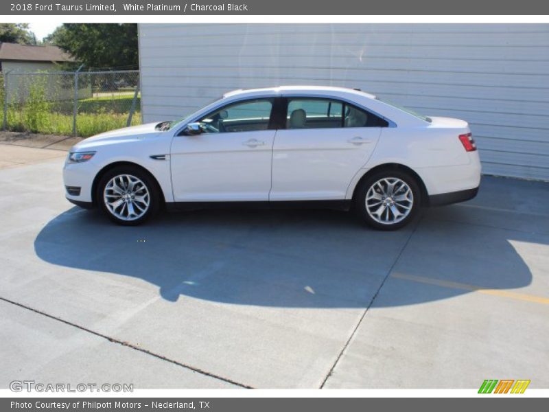 White Platinum / Charcoal Black 2018 Ford Taurus Limited