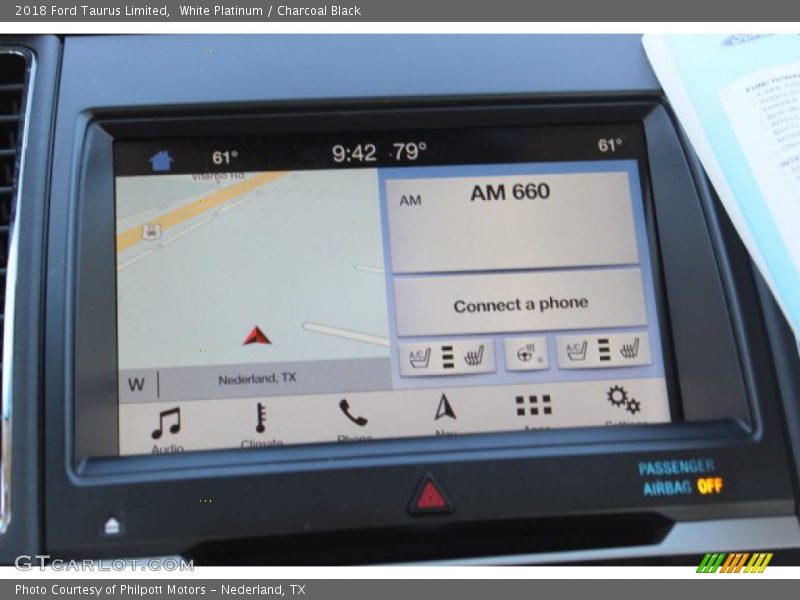 White Platinum / Charcoal Black 2018 Ford Taurus Limited