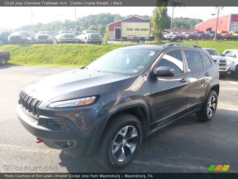 Granite Crystal Metallic / Black 2018 Jeep Cherokee Trailhawk 4x4