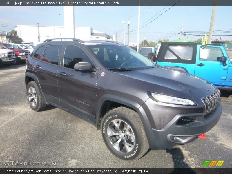 Granite Crystal Metallic / Black 2018 Jeep Cherokee Trailhawk 4x4