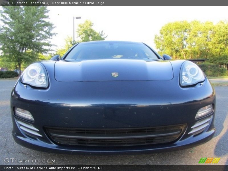 Dark Blue Metallic / Luxor Beige 2013 Porsche Panamera 4