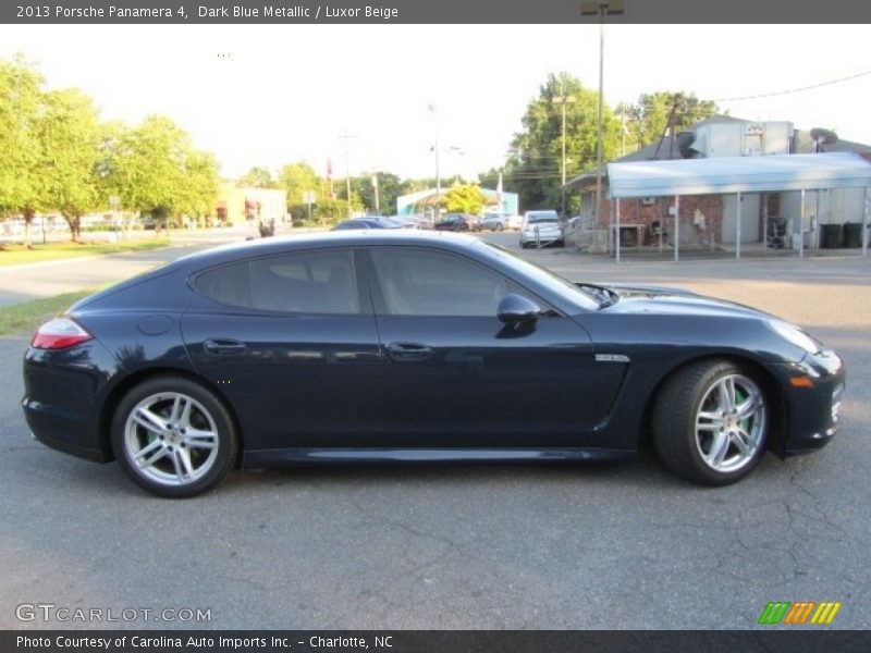 Dark Blue Metallic / Luxor Beige 2013 Porsche Panamera 4