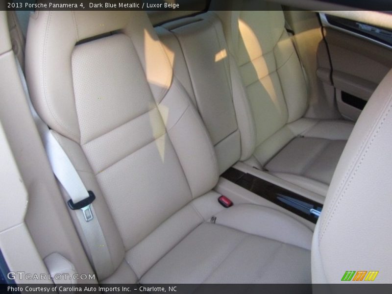 Dark Blue Metallic / Luxor Beige 2013 Porsche Panamera 4