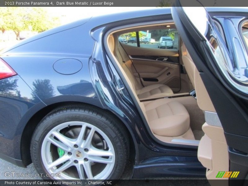 Dark Blue Metallic / Luxor Beige 2013 Porsche Panamera 4