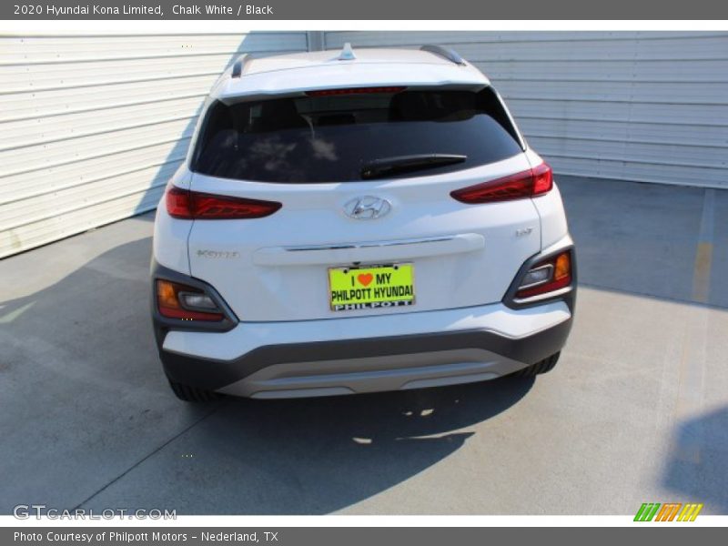 Chalk White / Black 2020 Hyundai Kona Limited