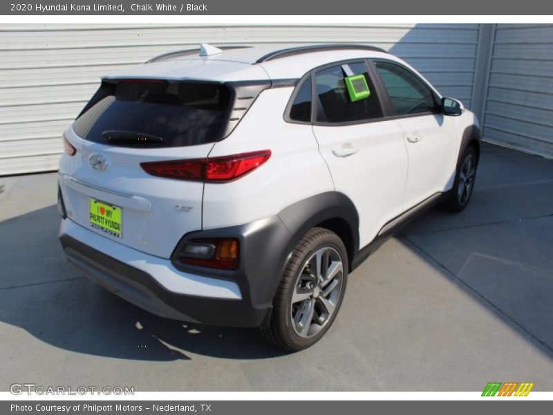 Chalk White / Black 2020 Hyundai Kona Limited