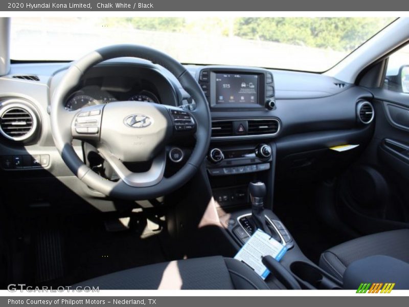 Chalk White / Black 2020 Hyundai Kona Limited