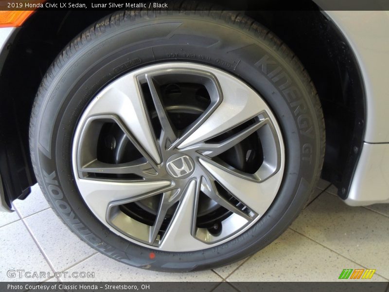 Lunar Silver Metallic / Black 2019 Honda Civic LX Sedan