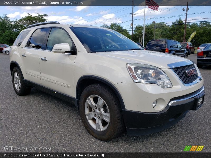 Summit White / Ebony 2009 GMC Acadia SLT AWD