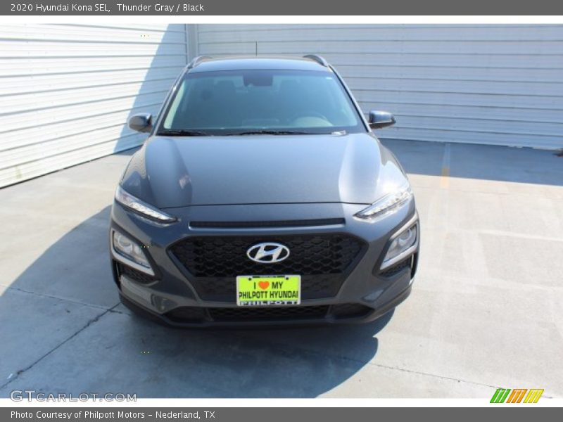 Thunder Gray / Black 2020 Hyundai Kona SEL