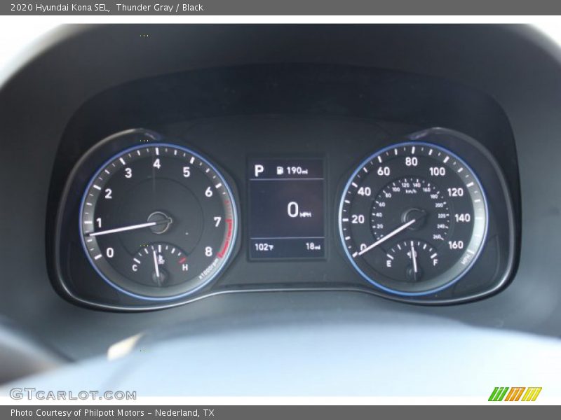 Thunder Gray / Black 2020 Hyundai Kona SEL