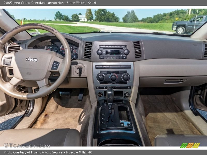 Stone White / Khaki 2005 Jeep Grand Cherokee Laredo 4x4