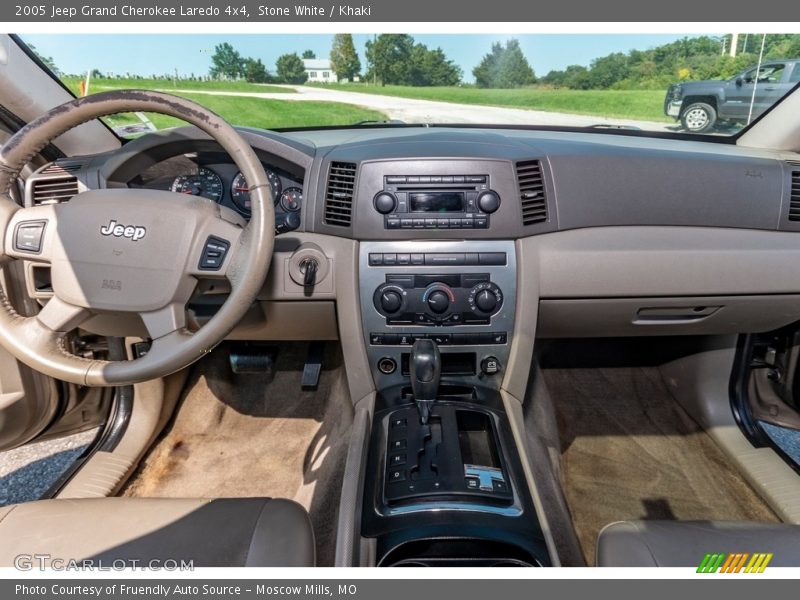 Stone White / Khaki 2005 Jeep Grand Cherokee Laredo 4x4