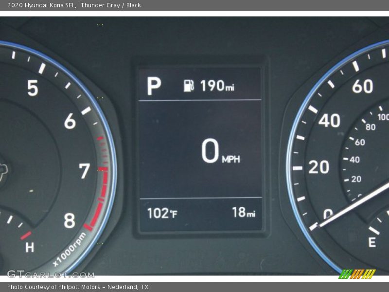 Thunder Gray / Black 2020 Hyundai Kona SEL