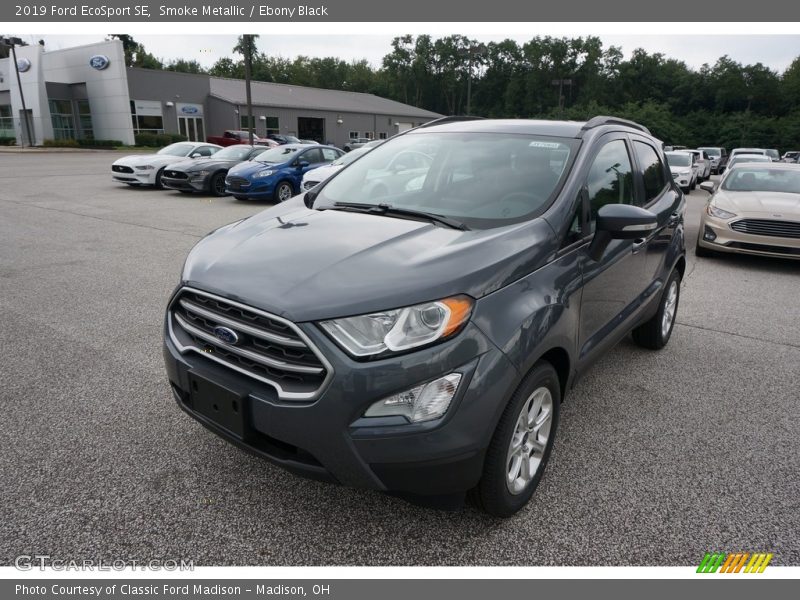 Smoke Metallic / Ebony Black 2019 Ford EcoSport SE