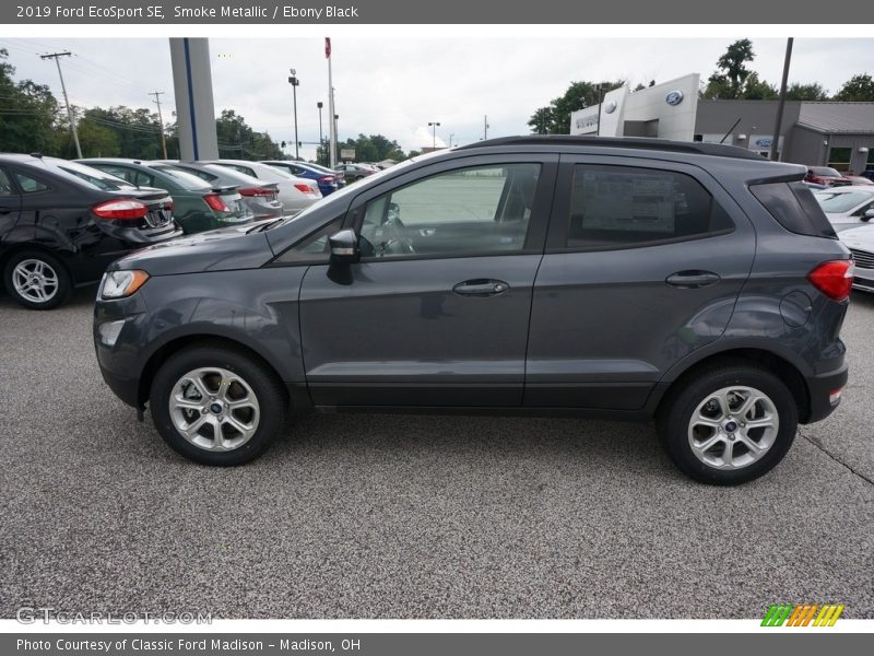 Smoke Metallic / Ebony Black 2019 Ford EcoSport SE