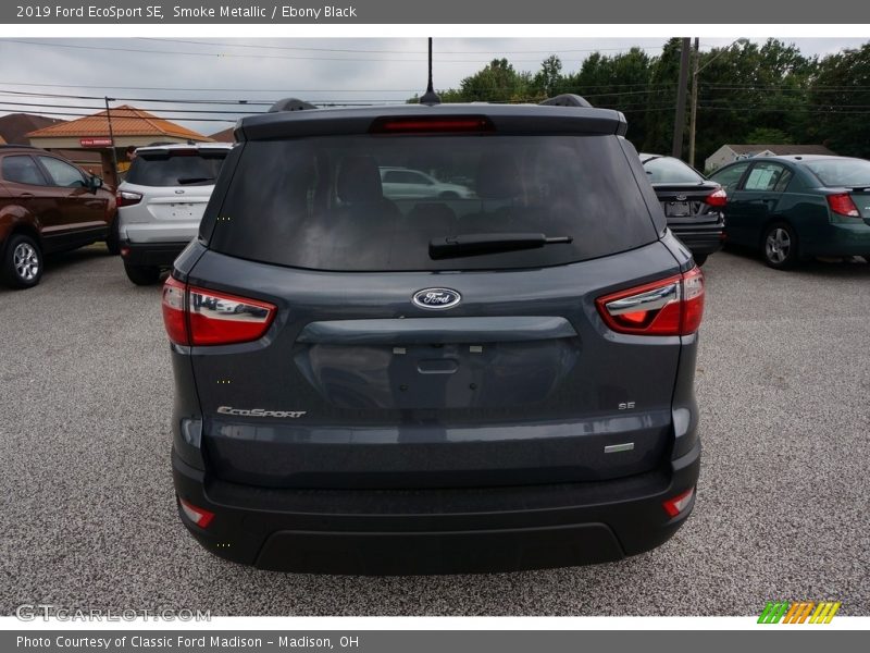 Smoke Metallic / Ebony Black 2019 Ford EcoSport SE