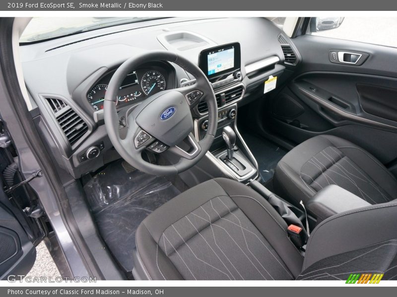 Smoke Metallic / Ebony Black 2019 Ford EcoSport SE
