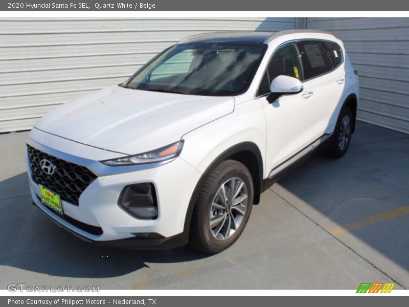 Quartz White / Beige 2020 Hyundai Santa Fe SEL