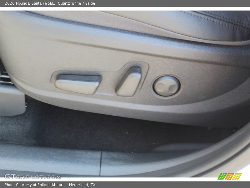 Quartz White / Beige 2020 Hyundai Santa Fe SEL