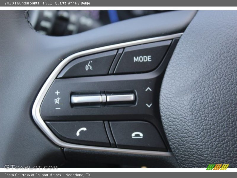 Quartz White / Beige 2020 Hyundai Santa Fe SEL