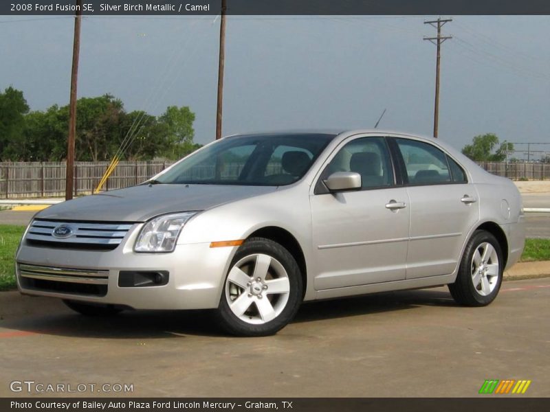 Silver Birch Metallic / Camel 2008 Ford Fusion SE