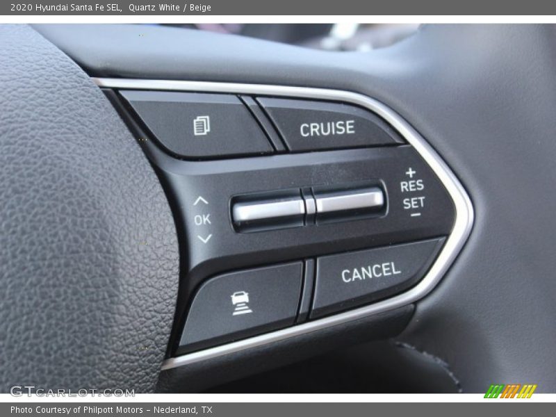 Quartz White / Beige 2020 Hyundai Santa Fe SEL