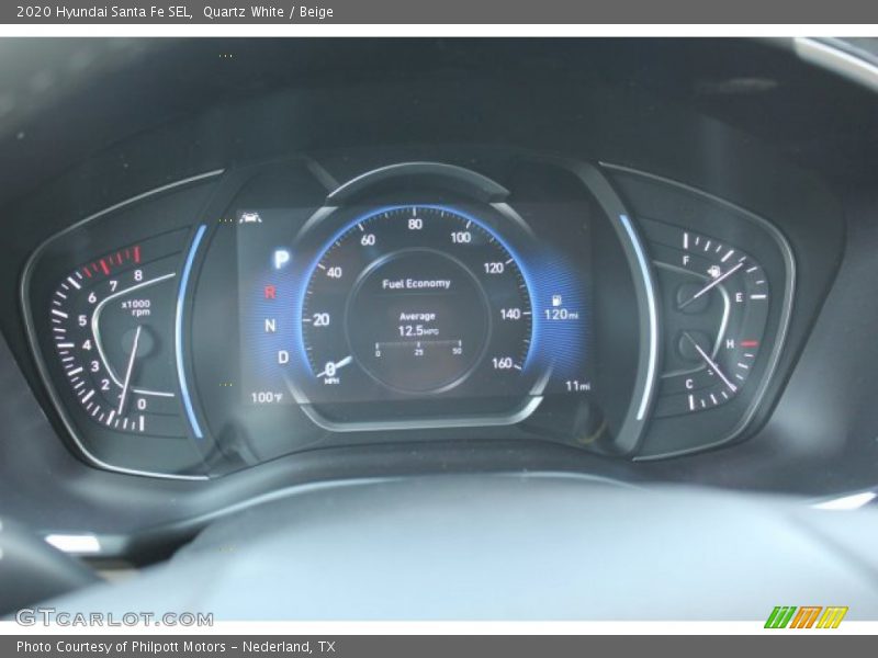 Quartz White / Beige 2020 Hyundai Santa Fe SEL