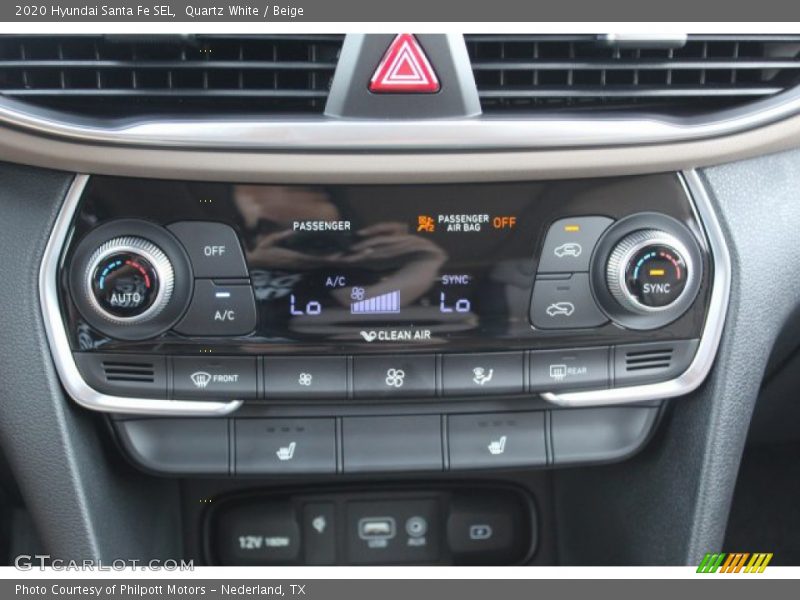 Quartz White / Beige 2020 Hyundai Santa Fe SEL