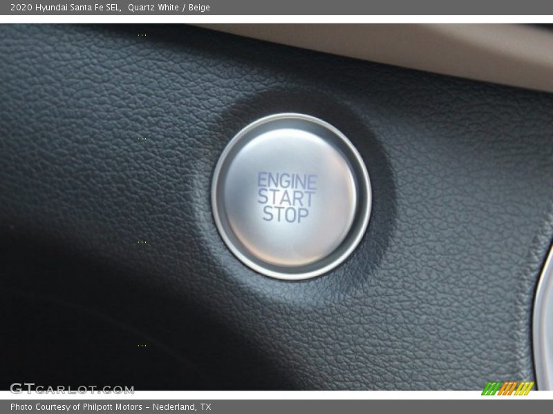 Quartz White / Beige 2020 Hyundai Santa Fe SEL