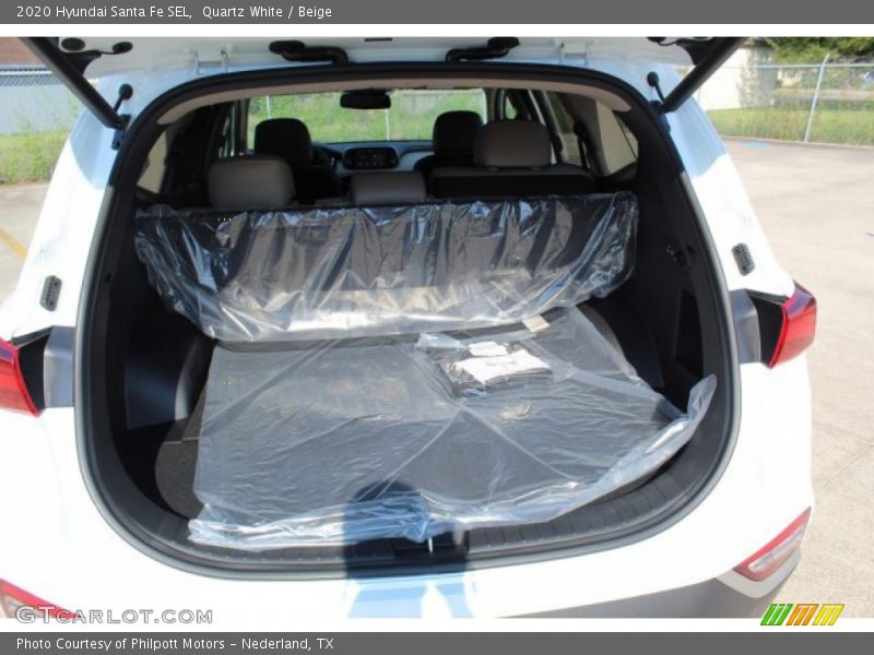 Quartz White / Beige 2020 Hyundai Santa Fe SEL