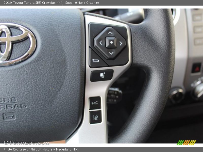 Super White / Graphite 2019 Toyota Tundra SR5 CrewMax 4x4