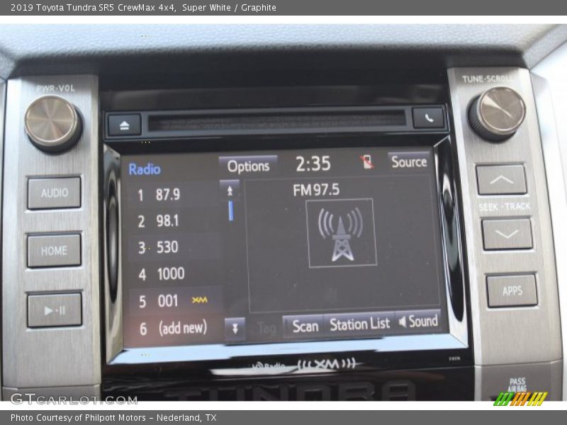 Super White / Graphite 2019 Toyota Tundra SR5 CrewMax 4x4
