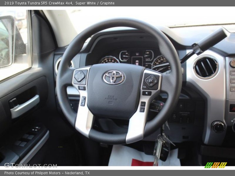 Super White / Graphite 2019 Toyota Tundra SR5 CrewMax 4x4
