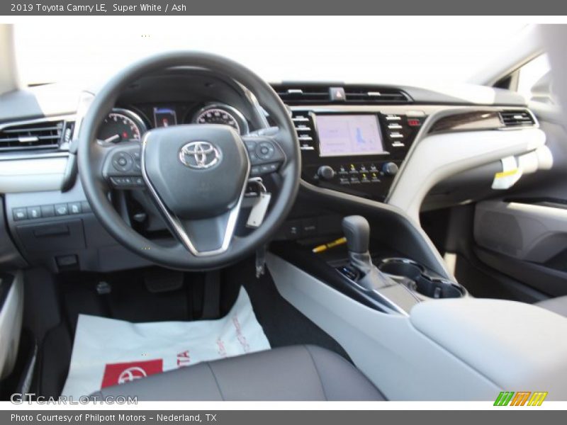 Super White / Ash 2019 Toyota Camry LE